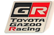 Шильдик GR Toyota Gazoo Racing SHK 101 металлический 55*40 мм толщина 4мм