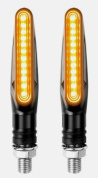Универсальные светодиодные поворотники ZXD-41-Y для мотоцикла свет желтый бегущие огни стоп сигнал