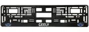 Рамка под номерной знак "Geely" печать, черная RG076A