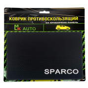 Коврик противоскользящий на приборную панель KPB 021 "Sparco" черный силикон