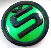 Шильдик эмблема автомобильный SHKP SkodaN GB зеленый пластик