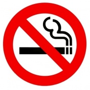 Пропиленовая наклейка Не курить VRC 262