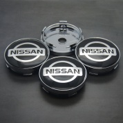 Колпачки на ступицу Ниссан/Nissan NZDK 037 пластик, металл, 4 шт.