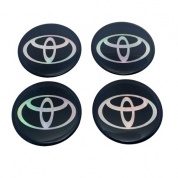 Силиконовые наклейки на диски Toyota NND 023 голографические 4 шт