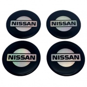 Силиконовые наклейки на диски Nissan NND 017 голографические 4 шт