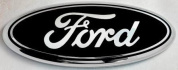 Шильдик эмблема автомобильный SHKP Ford 175 черный пластик