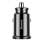 ЗУ-прикуриватель "Baseus ML01" черный,  2 разъема USB, общая максимальная мощность 3,1А