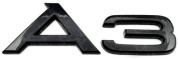 Шильдик автомобильный SHKP Audi A3 B черный пластик