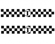 Комплект магнит Молдинг Такси TMA 6583 белый 2 полосы
