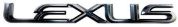 Шильдик эмблема автомобильный SHKP Lexus B черный пластик