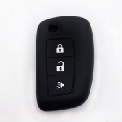 Чехол ключа CHEB006 "Nissan" (для серий SYLPHY, Qashqai, Klcks) черный силикон
