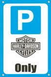 Табличка "Парковка Харлей" TPS 024HD пластик 3 мм