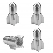 Колпачки на вентиль KNV 012-1 Ракета серебряные 4 шт.