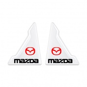 Защита углов дверей автомобиля Mazda / Мазда ZDU 004 уголки прозрачные, комплект 2 шт.