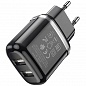 ЗУ сетевое Hoco N4 Aspiring 2 гнезда USB 2.4A черный