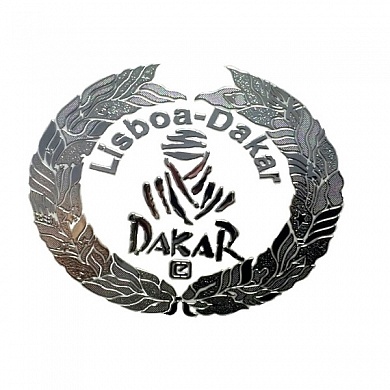 Наклейка малая Дакар PKTA 082 серебро