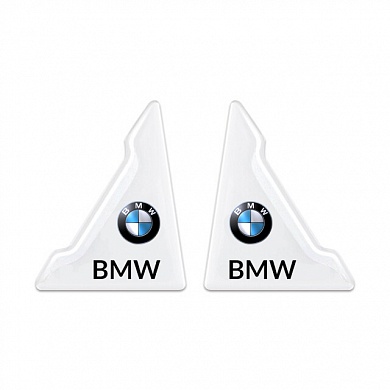 Защита углов дверей автомобиля BMW / БМВ ZDU 003 уголки прозрачные, комплект 2 шт.