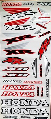 Комплект виниловых наклеек Хонда XР DS 003 16 шт