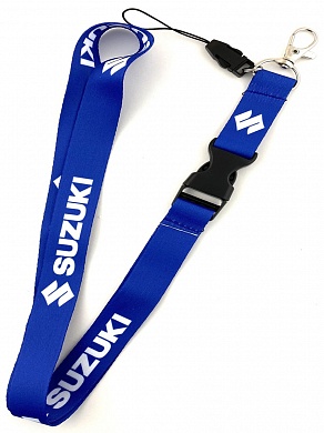 Шнурок для ключей Сузуки синий TTK005-01 тканевый