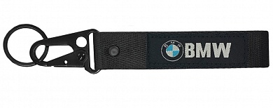 Тканевый брелок с карабином БМВ / BMW BTL 060-01 черный