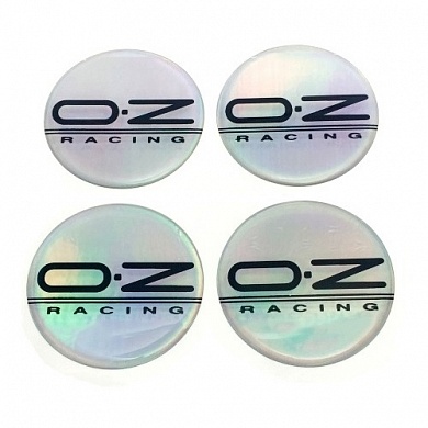 Силиконовые наклейки на диски OZ NND 019 голографические 4 шт