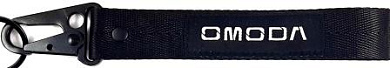 Тканевый брелок с карабином Mashinokom Омода / OMODA BTL 086-03 черный