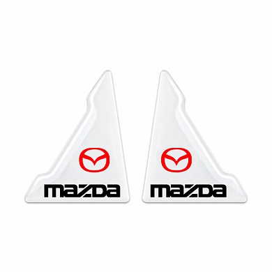 Защита углов дверей автомобиля Mazda / Мазда ZDU 004 уголки прозрачные, комплект 2 шт.