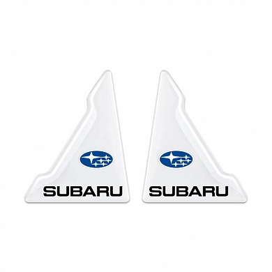 Защита углов дверей автомобиля Subaru / Субару ZDU 007 уголки прозрачные, комплект 2 шт.